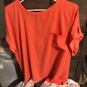 $14 or 3/30 NWOT APT 9 XXL tab sleeve Orange
